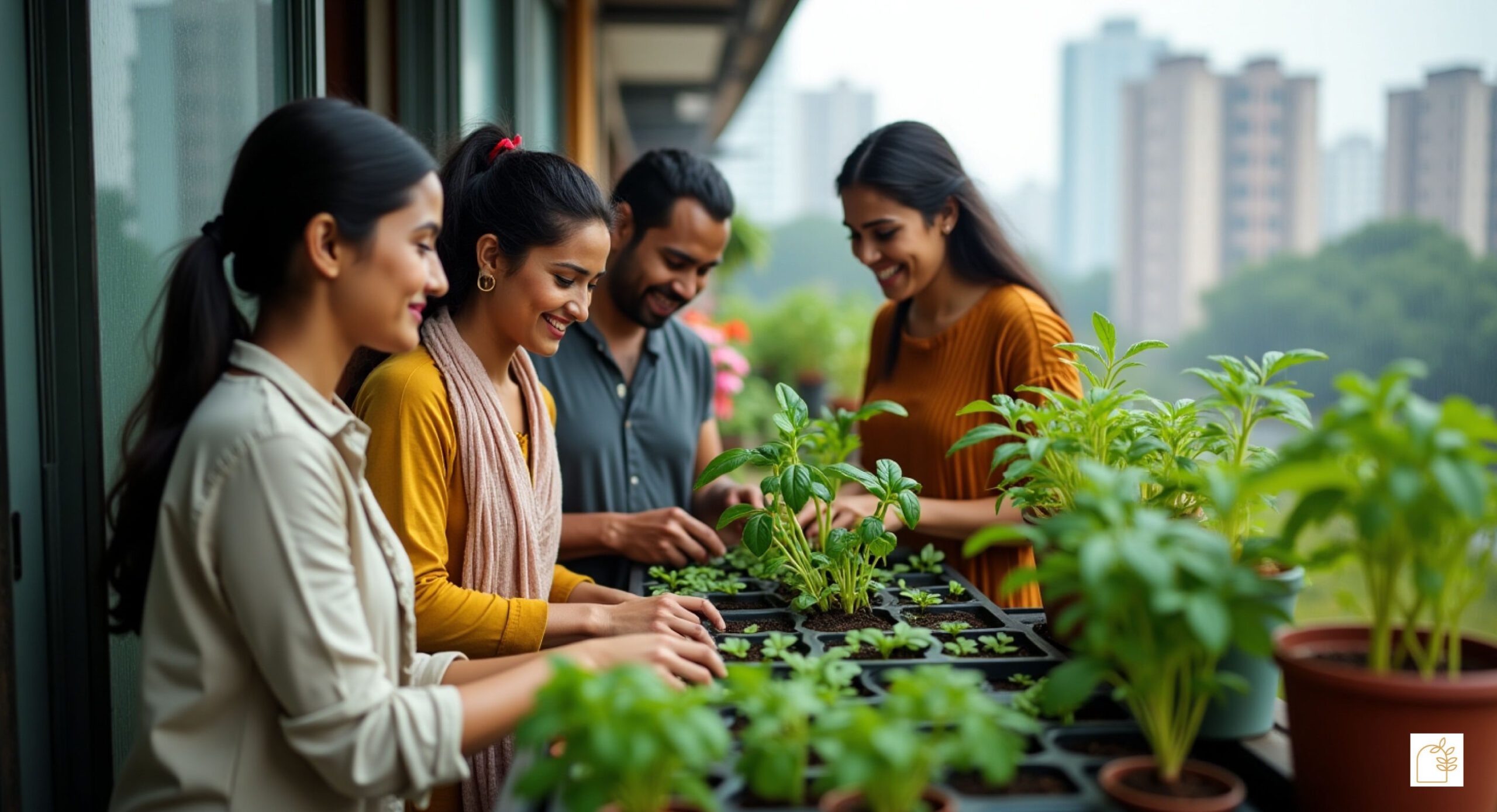 Growing Vegetables in Small Apartments in India