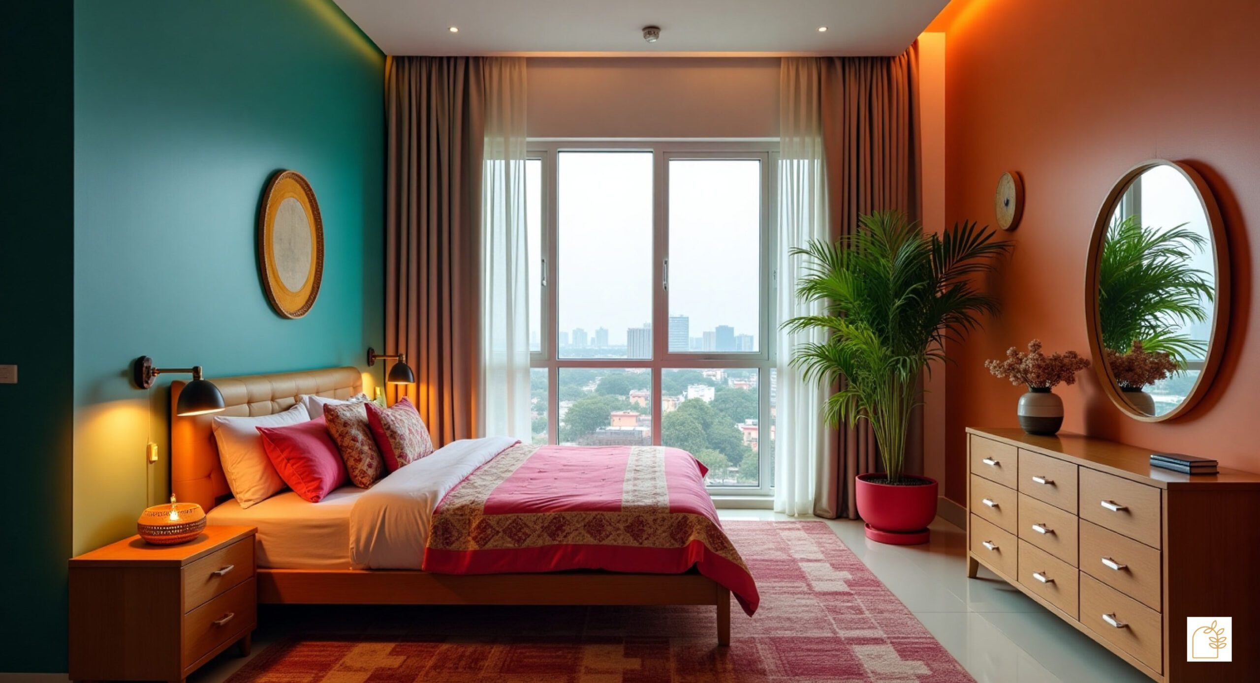 Modern Indian Bedroom Decor with Color in 2025 Modern Indian Bedroom Decor with Color in 2025